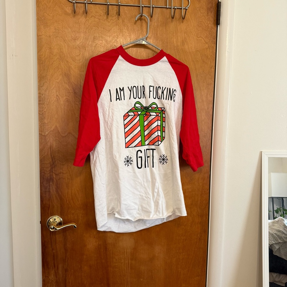 Spencer's Red and White Graphic Tee